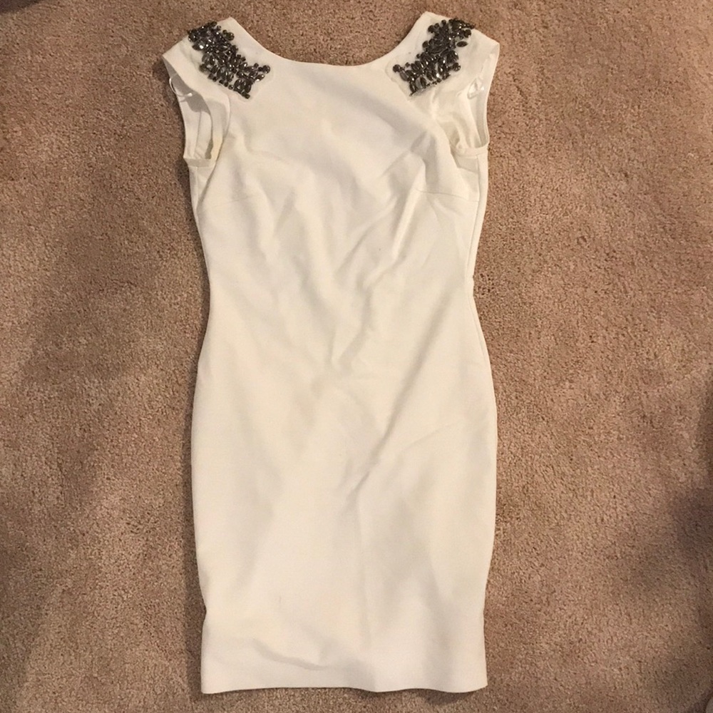 White cocktail dress - Zara